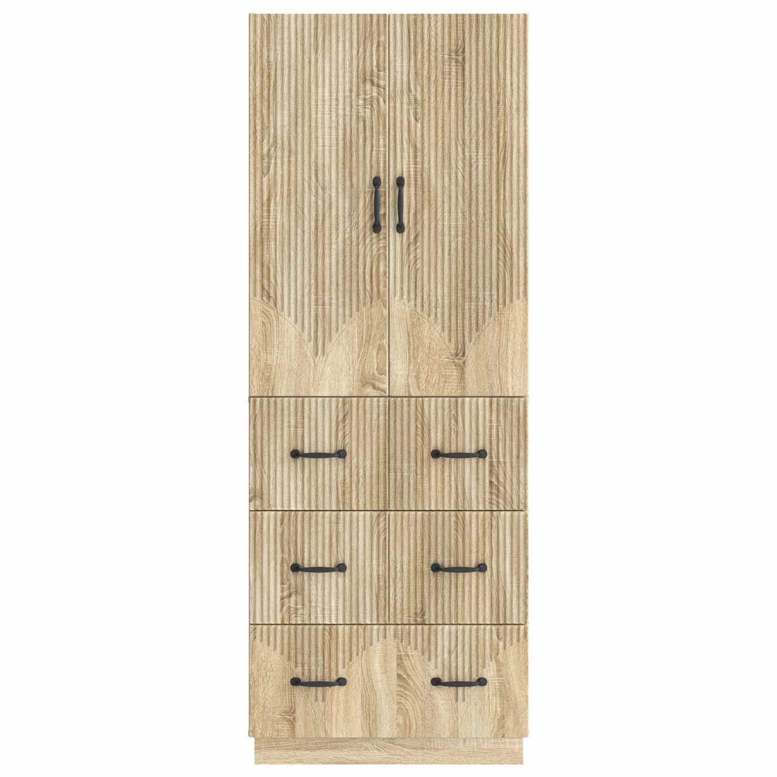 Schrankset 2 pcs Sonoma-Eiche 66 x 34,5 x 87 cm Holzwerkstoff