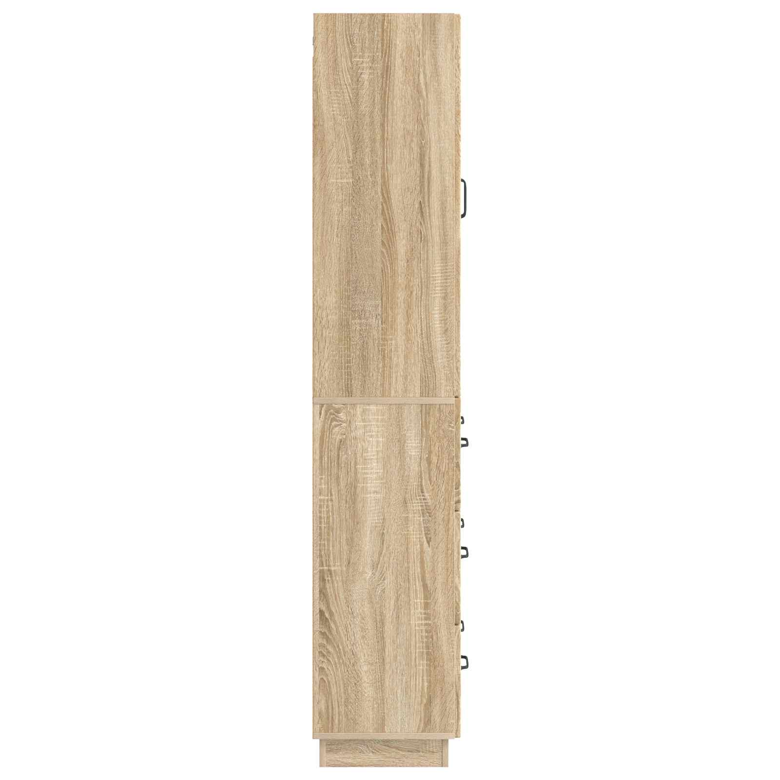 Schrankset 2 pcs Sonoma-Eiche 66 x 34,5 x 87 cm Holzwerkstoff