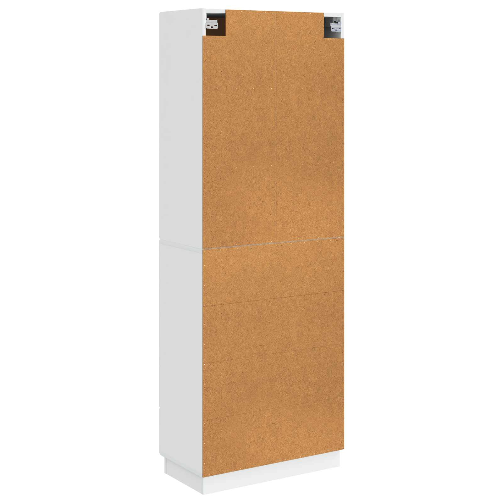 Schrankset 2 pcs Hochglanz Weiß 66 x 34,5 x 87 cm Holzwerkstoff