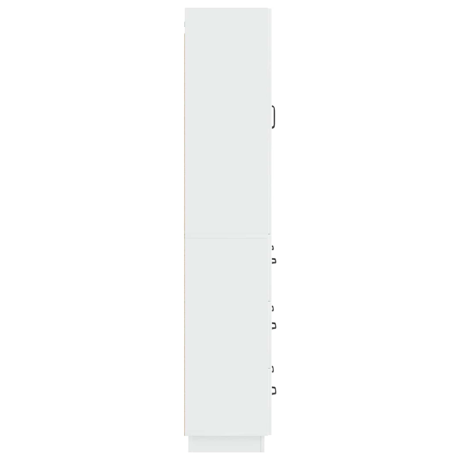 Schrankset 2 pcs Hochglanz Weiß 66 x 34,5 x 87 cm Holzwerkstoff