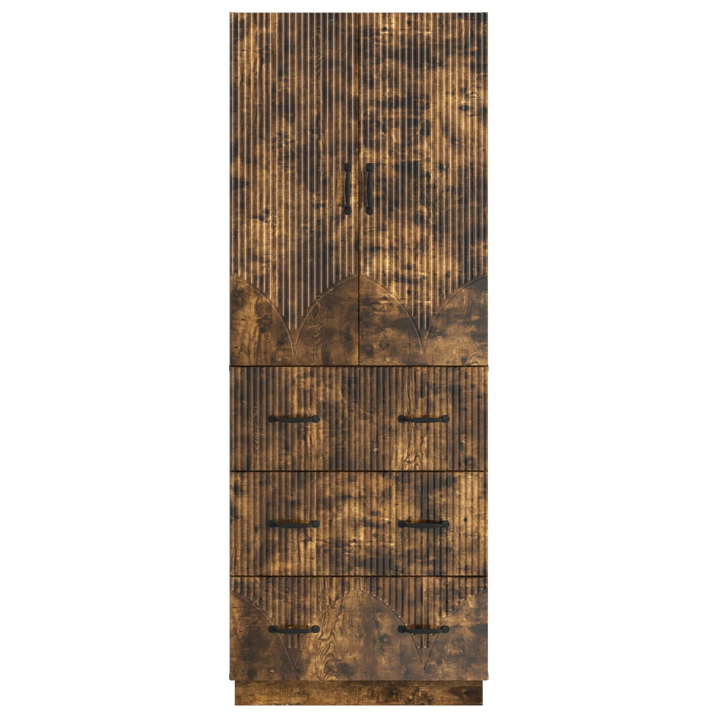 Schrankset 2 pcs Geräucherte Eiche 66 x 34,5 x 87 cm