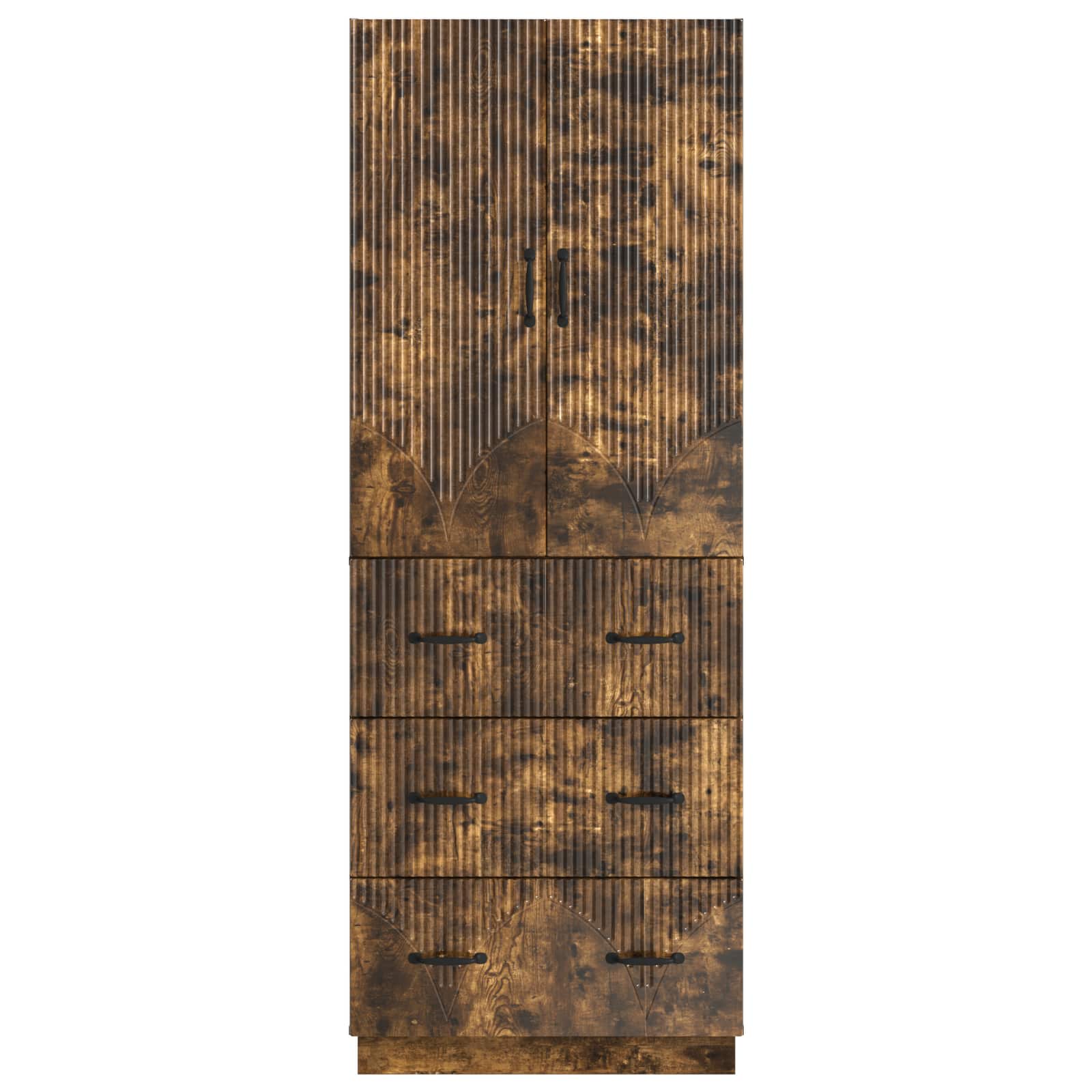 Schrankset 2 pcs Geräucherte Eiche 66 x 34,5 x 87 cm