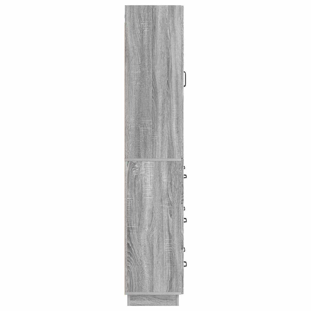 Schrankset 2 pcs Grau Sonoma 66 x 34,5 x 87 cm Holzwerkstoff