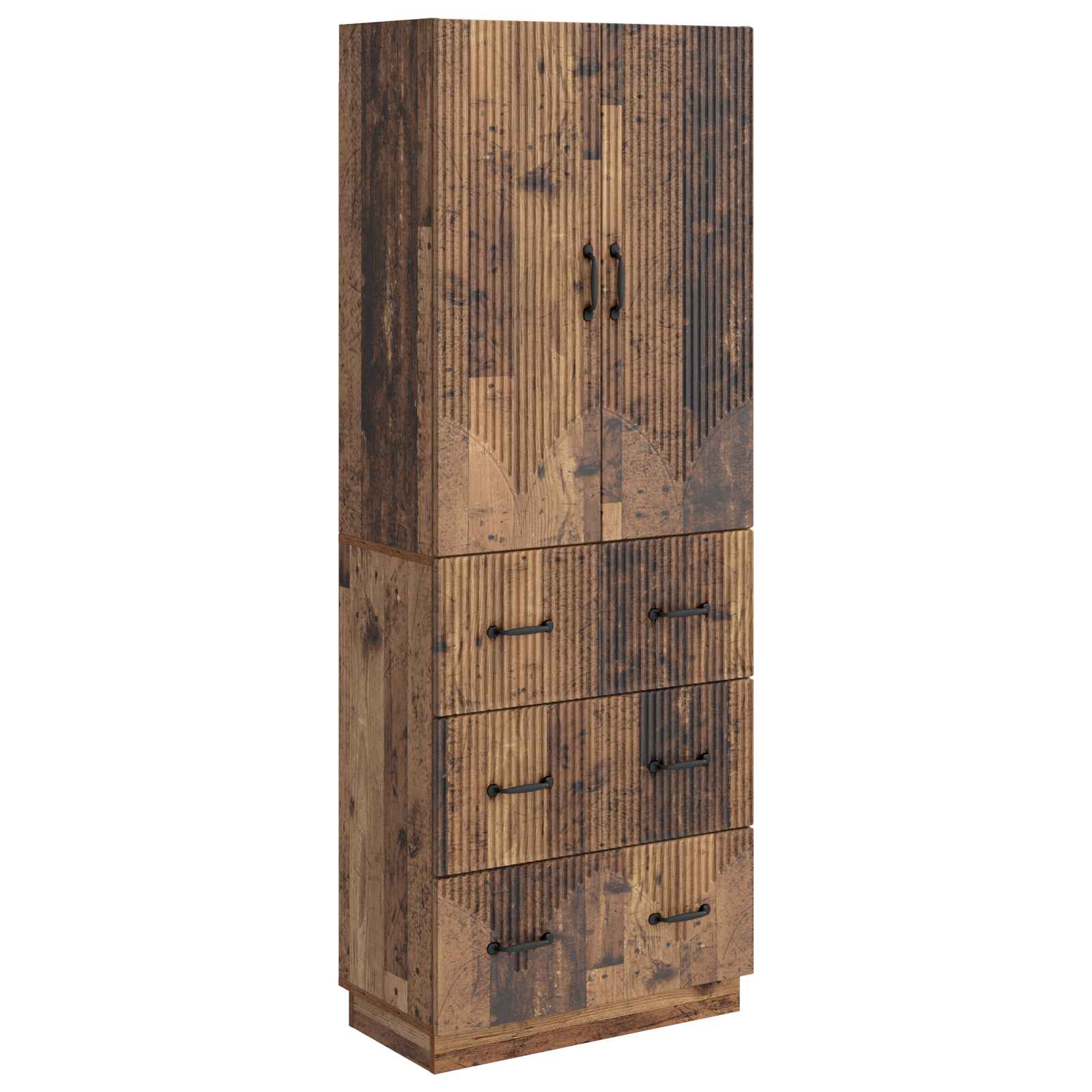Schrankset 2 pcs Altholz 66 x 34,5 x 87 cm Holzwerkstoff