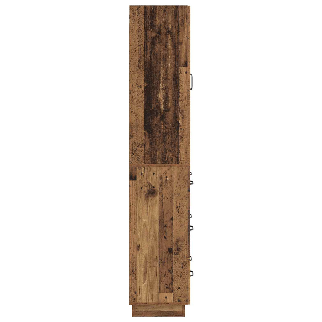 Schrankset 2 pcs Altholz 66 x 34,5 x 87 cm Holzwerkstoff