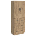 Schrankset 2 pcs Artisan-Eiche 66 x 34,5 x 87 cm Holzwerkstoff