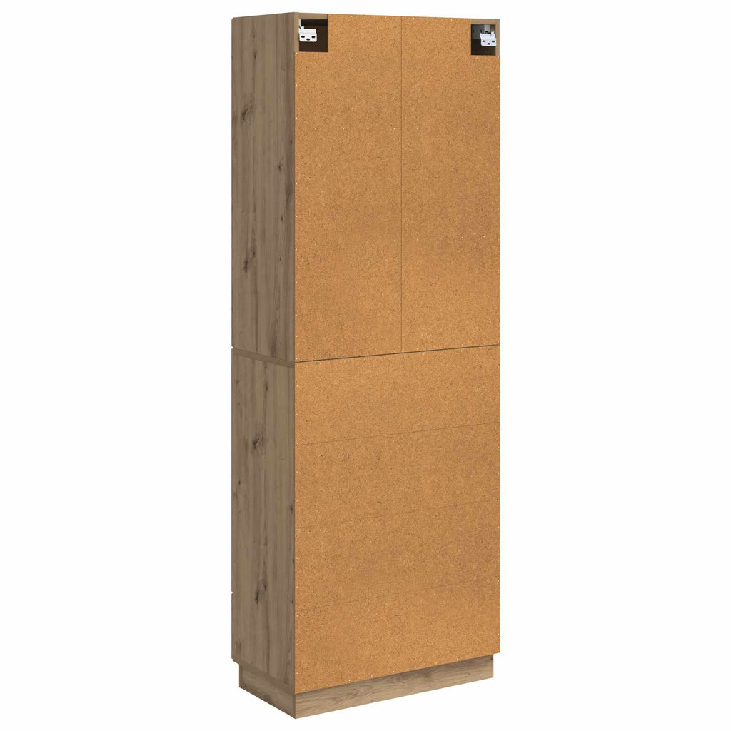 Schrankset 2 pcs Artisan-Eiche 66 x 34,5 x 87 cm Holzwerkstoff