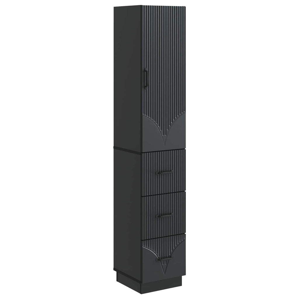 Schrankset 2 pcs Schwarz 33 x 34,5 x 87 cm Holzwerkstoff