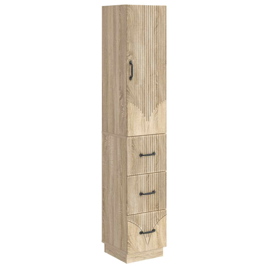 Schrankset 2 pcs Sonoma-Eiche 33 x 34,5 x 87 cm Holzwerkstoff