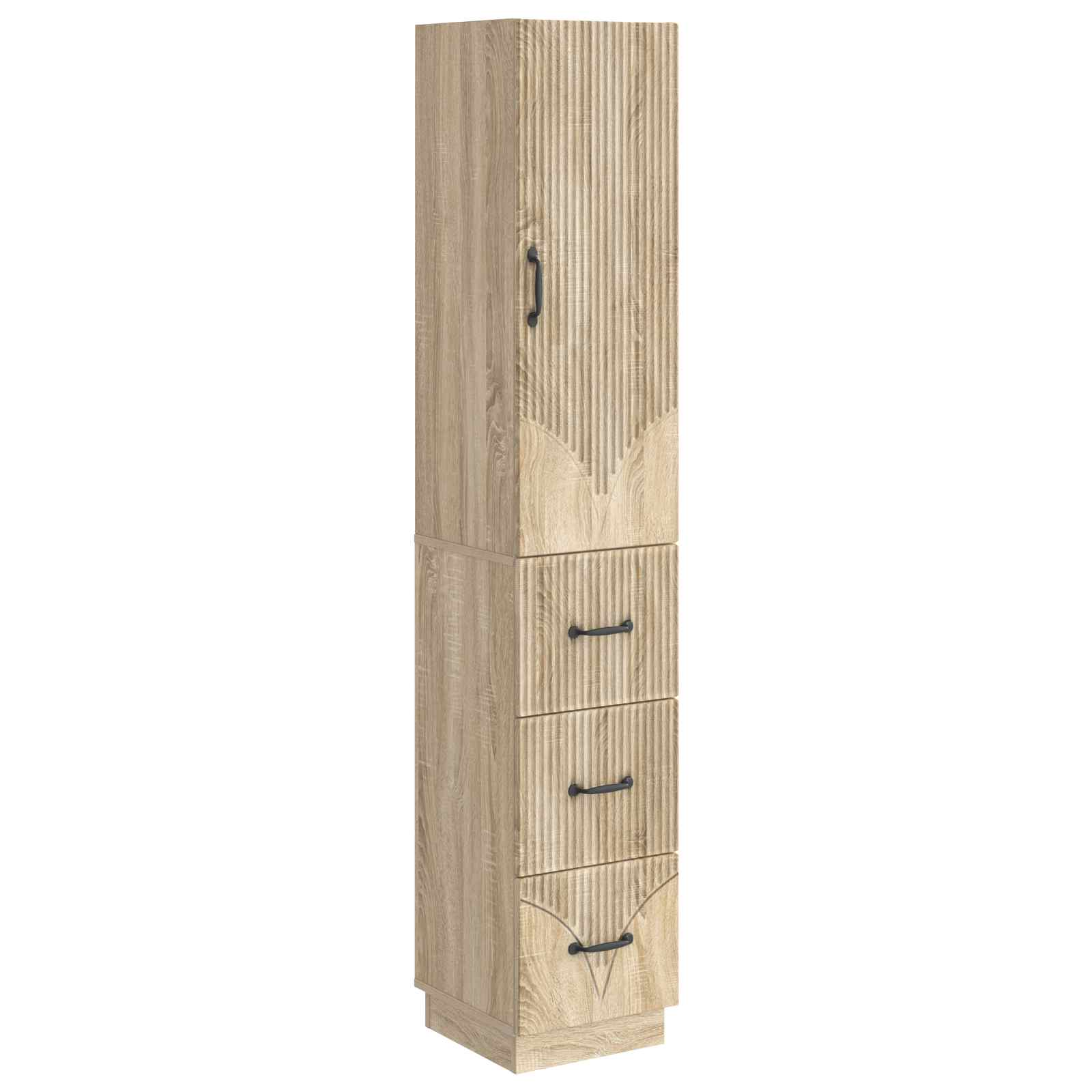 Schrankset 2 pcs Sonoma-Eiche 33 x 34,5 x 87 cm Holzwerkstoff