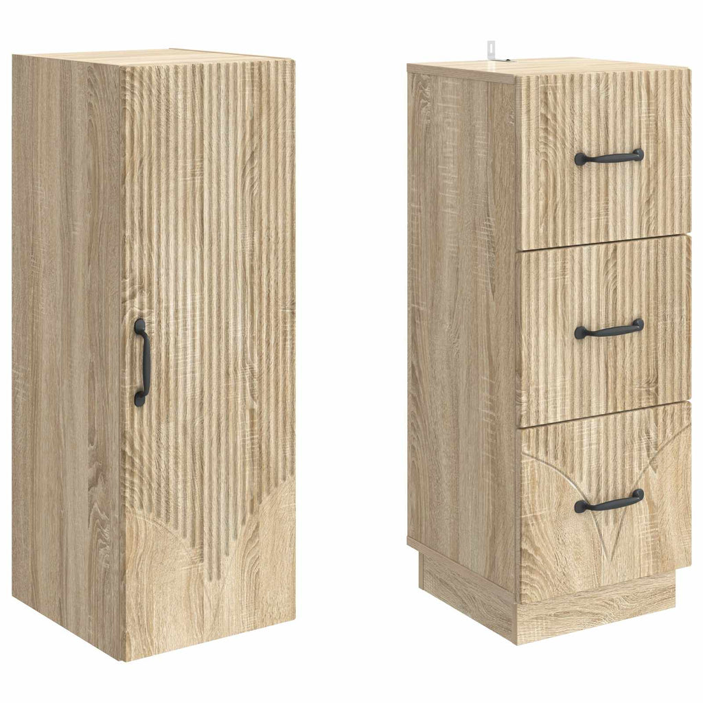 Schrankset 2 pcs Sonoma-Eiche 33 x 34,5 x 87 cm Holzwerkstoff