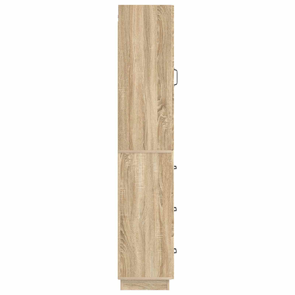 Schrankset 2 pcs Sonoma-Eiche 33 x 34,5 x 87 cm Holzwerkstoff