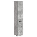 Schrankset 2 pcs Betongrau 33 x 34,5 x 87 cm Holzwerkstoff