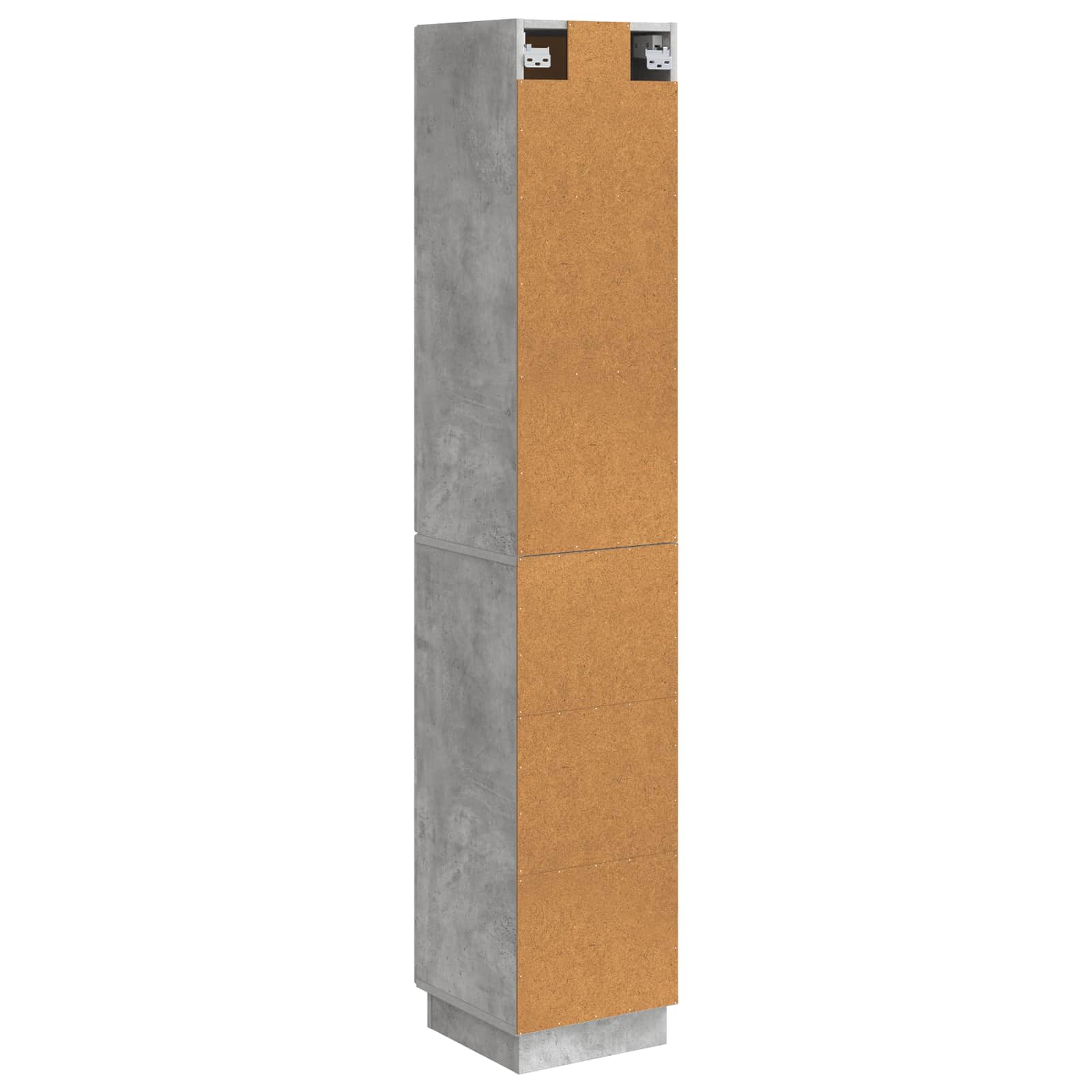 Schrankset 2 pcs Betongrau 33 x 34,5 x 87 cm Holzwerkstoff