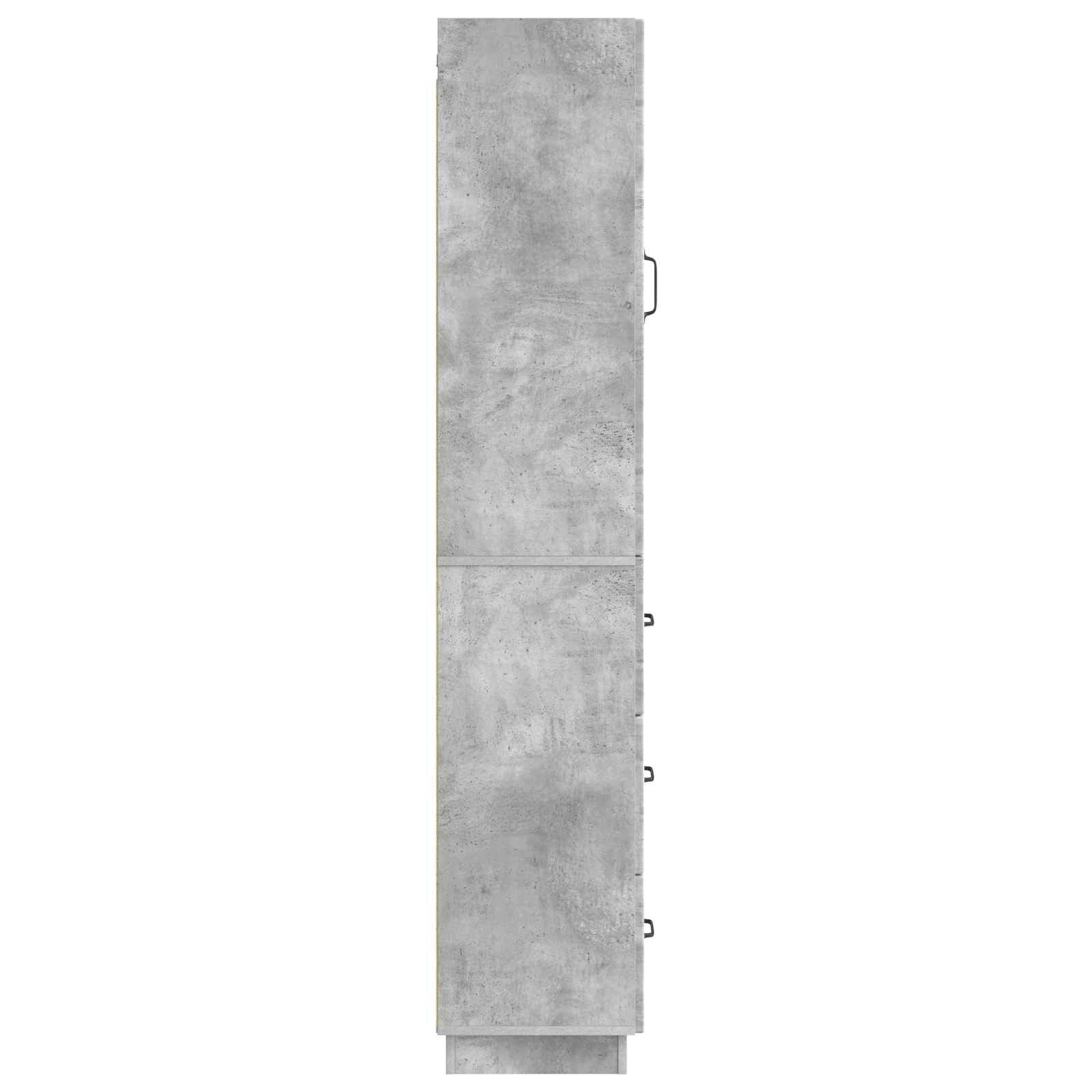 Schrankset 2 pcs Betongrau 33 x 34,5 x 87 cm Holzwerkstoff