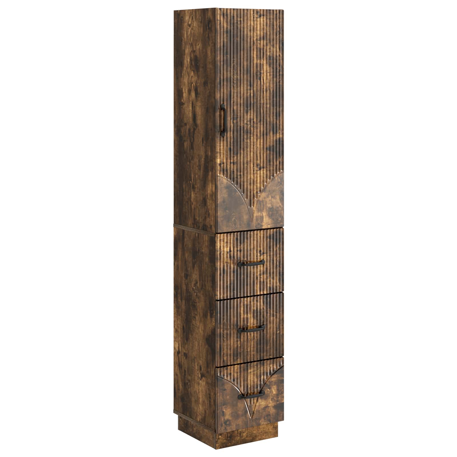 Schrankset 2 pcs Geräucherte Eiche 33 x 34,5 x 87 cm