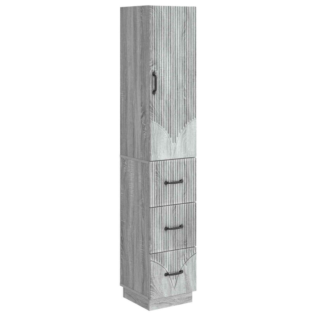 Schrankset 2 pcs Grau Sonoma 33 x 34,5 x 87 cm Holzwerkstoff