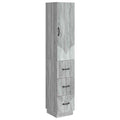 Schrankset 2 pcs Grau Sonoma 33 x 34,5 x 87 cm Holzwerkstoff