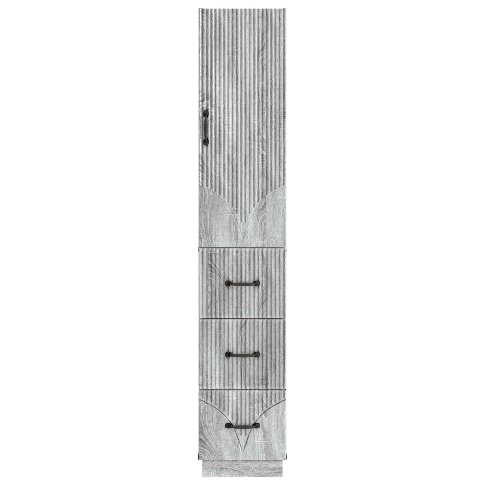 Schrankset 2 pcs Grau Sonoma 33 x 34,5 x 87 cm Holzwerkstoff
