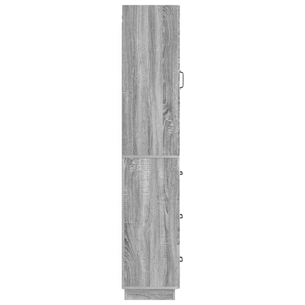 Schrankset 2 pcs Grau Sonoma 33 x 34,5 x 87 cm Holzwerkstoff