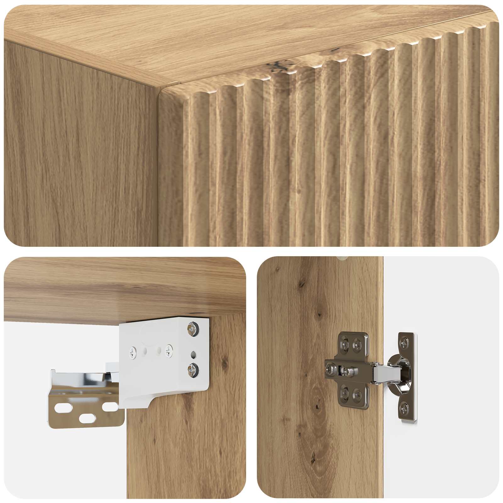 Schrankset 2 pcs Artisan-Eiche 33 x 34,5 x 87 cm Holzwerkstoff