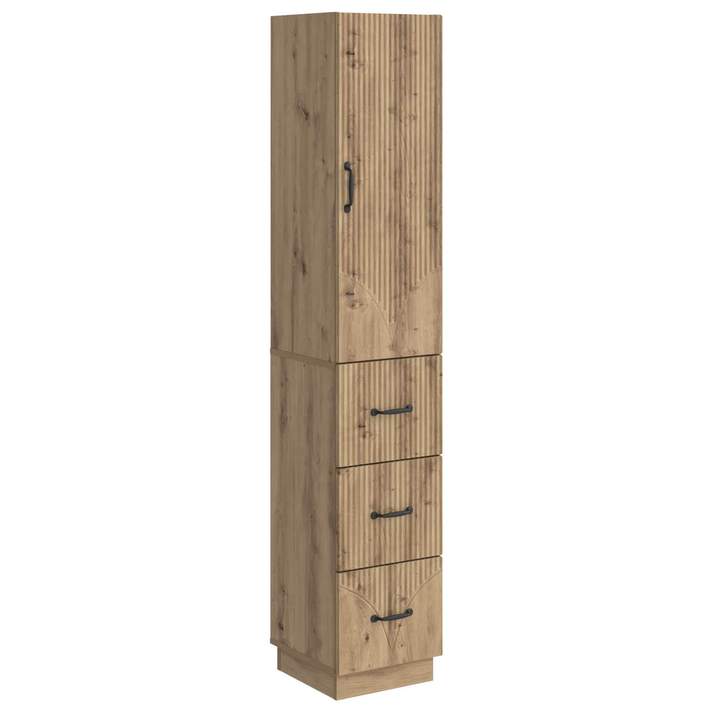 Schrankset 2 pcs Artisan-Eiche 33 x 34,5 x 87 cm Holzwerkstoff