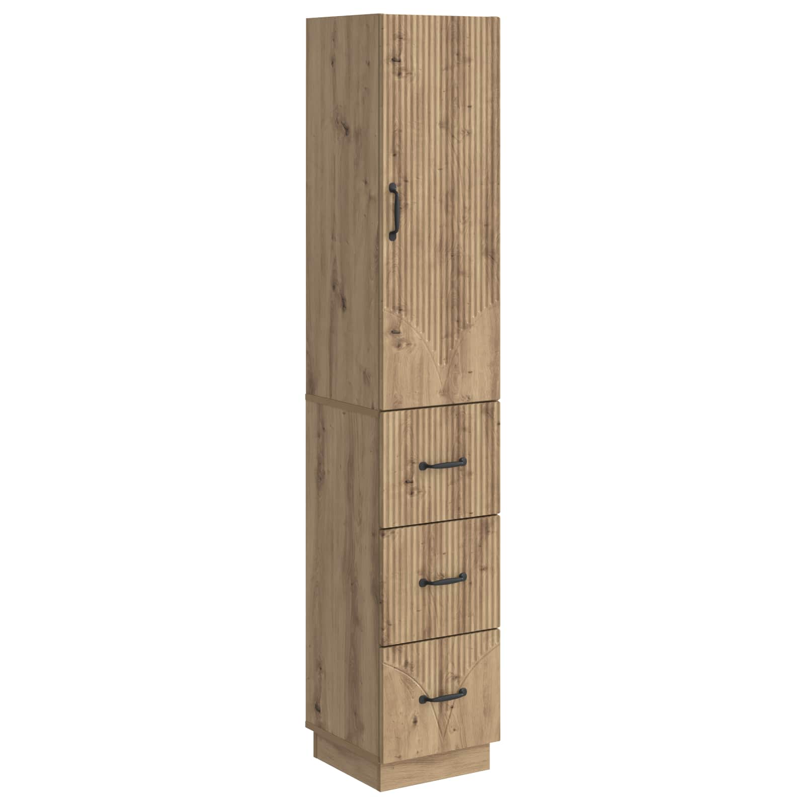 Schrankset 2 pcs Artisan-Eiche 33 x 34,5 x 87 cm Holzwerkstoff