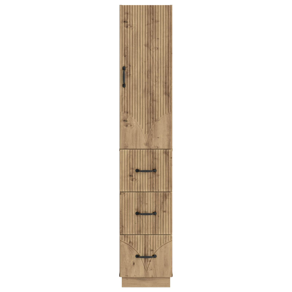 Schrankset 2 pcs Artisan-Eiche 33 x 34,5 x 87 cm Holzwerkstoff