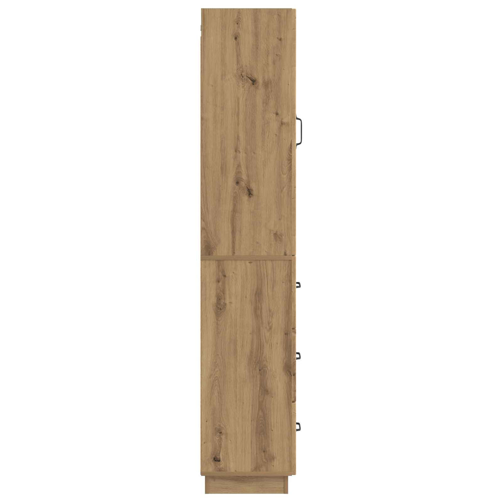Schrankset 2 pcs Artisan-Eiche 33 x 34,5 x 87 cm Holzwerkstoff