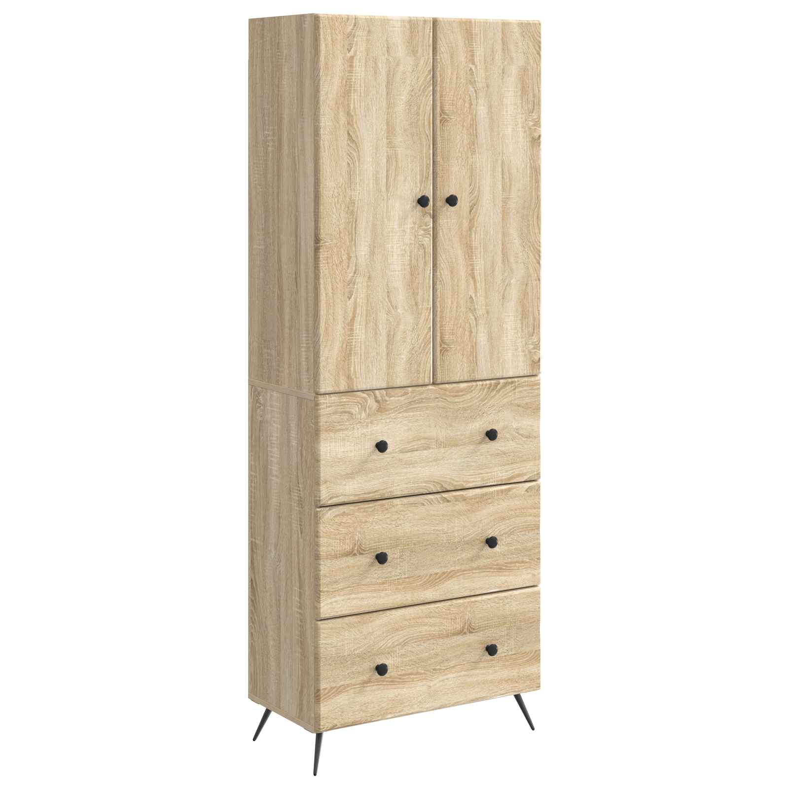 Schrankset 2 pcs Sonoma-Eiche 66 x 34,5 x 90 cm Holzwerkstoff