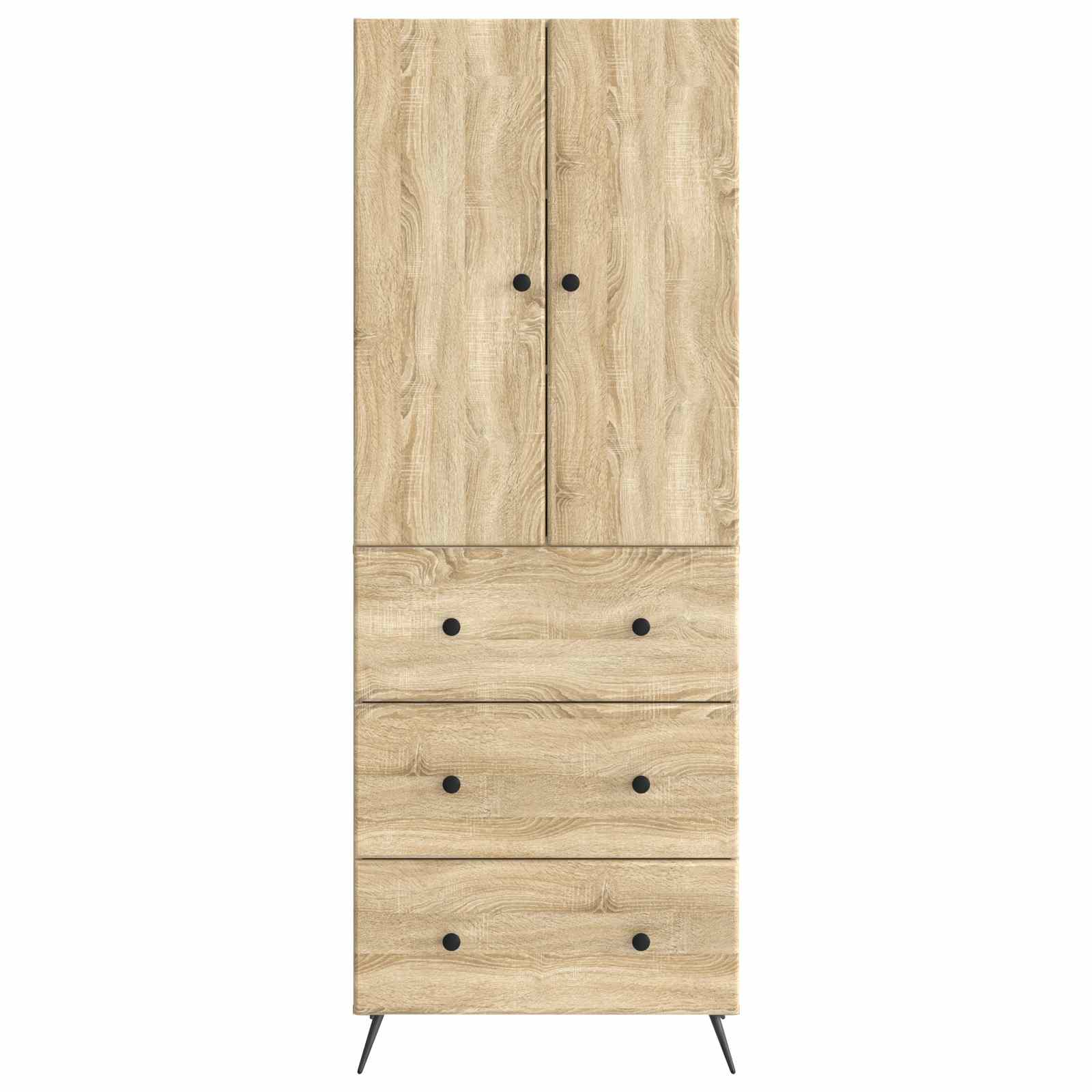 Schrankset 2 pcs Sonoma-Eiche 66 x 34,5 x 90 cm Holzwerkstoff