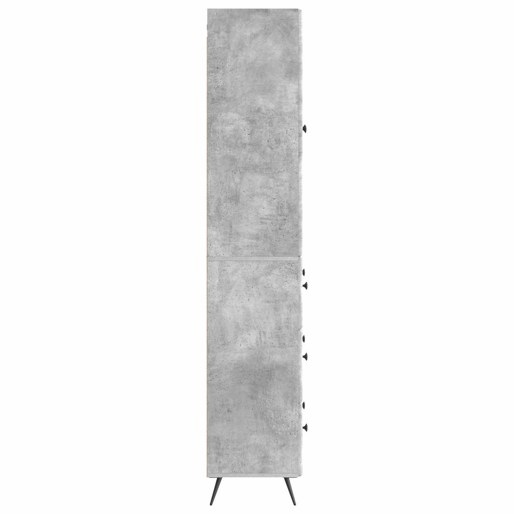 Schrankset 2 pcs Betongrau 66 x 34,5 x 90 cm Holzwerkstoff