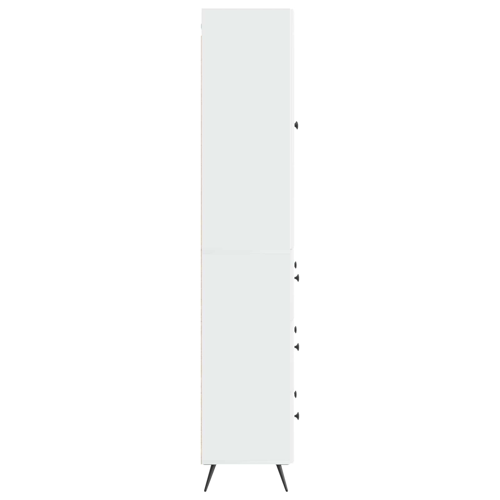 Schrankset 2 pcs Hochglanz Weiß 66 x 34,5 x 90 cm Holzwerkstoff