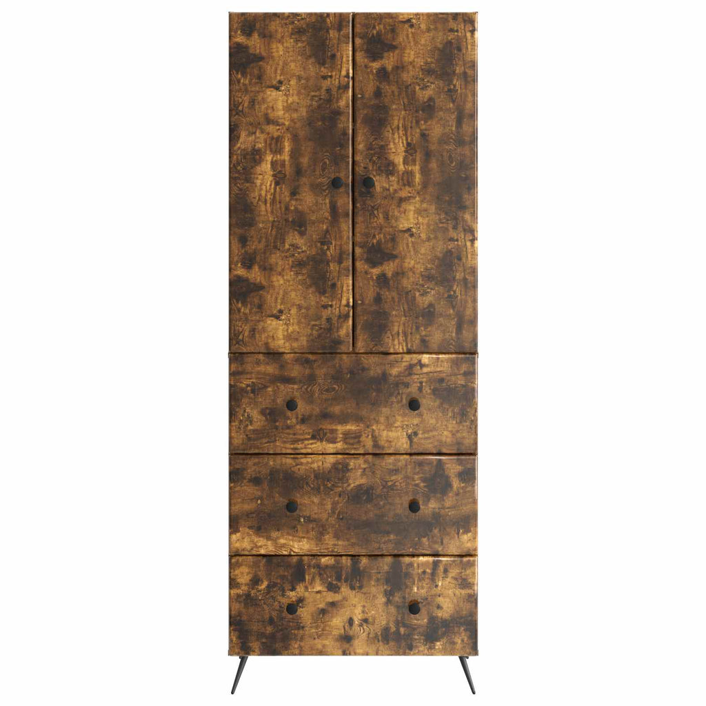 Schrankset 2 pcs Geräucherte Eiche 66 x 34,5 x 90 cm