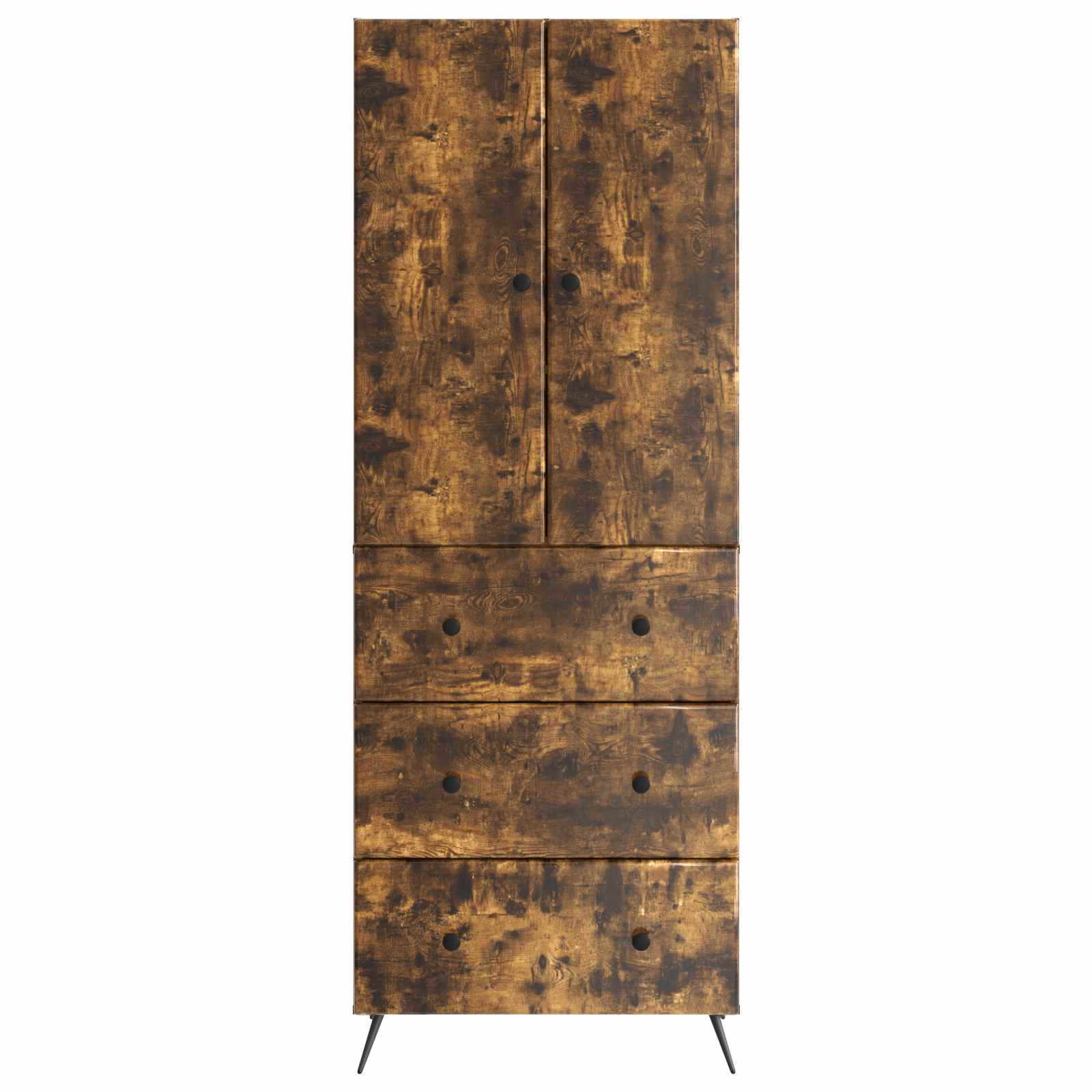 Schrankset 2 pcs Geräucherte Eiche 66 x 34,5 x 90 cm
