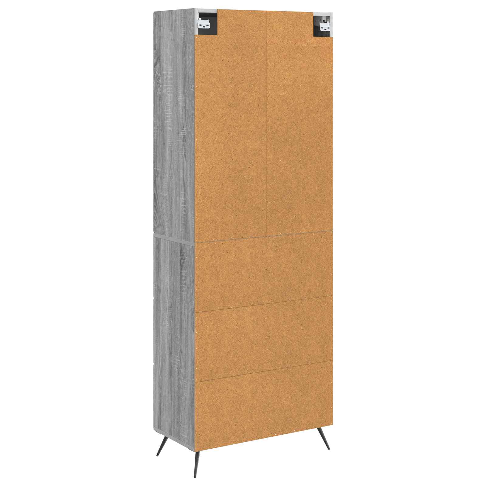 Schrankset 2 pcs Grau Sonoma 66 x 34,5 x 90 cm Holzwerkstoff