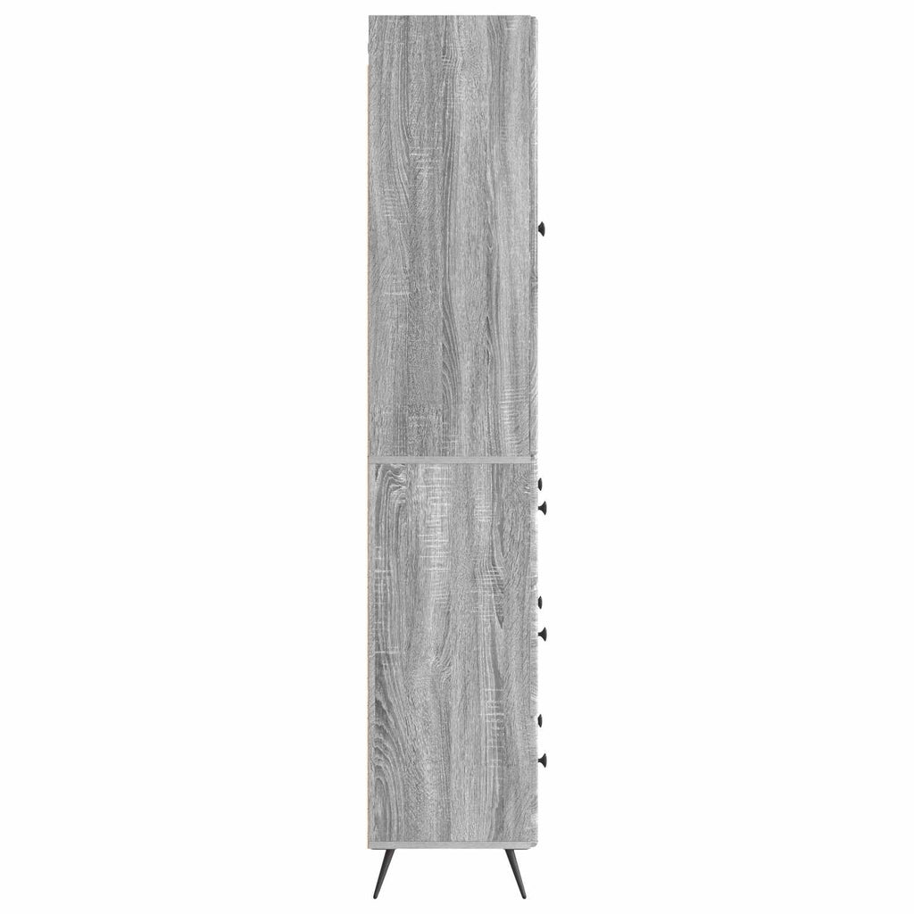 Schrankset 2 pcs Grau Sonoma 66 x 34,5 x 90 cm Holzwerkstoff