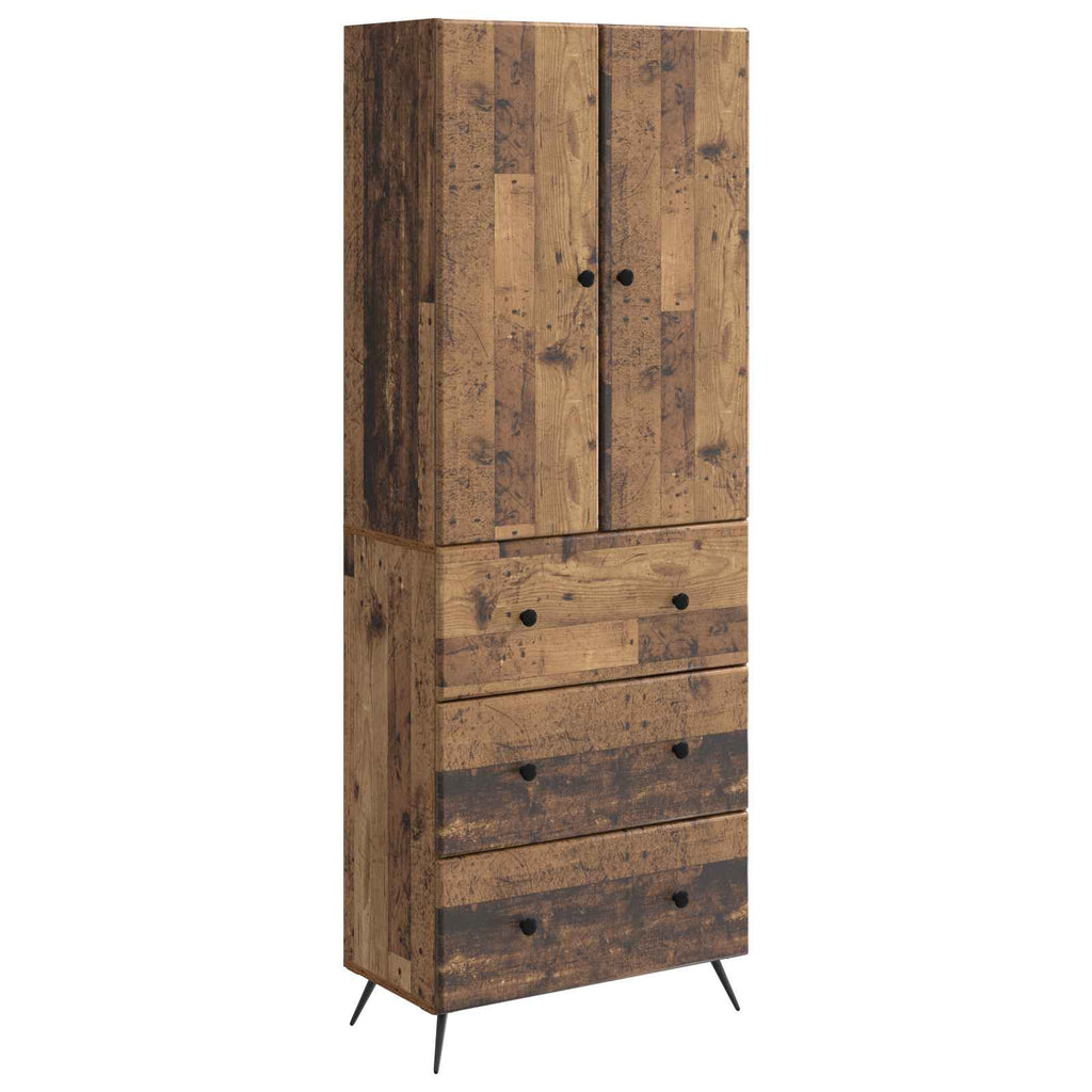Schrankset 2 pcs Altholz 66 x 34,5 x 90 cm Holzwerkstoff