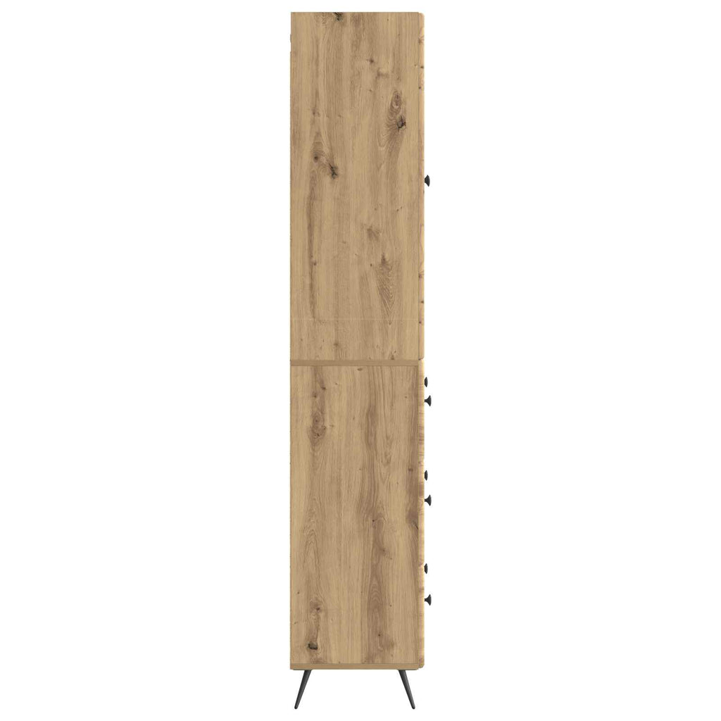 Schrankset 2 pcs Artisan-Eiche 66 x 34,5 x 90 cm Holzwerkstoff