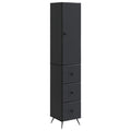 Schrankset 2 pcs Schwarz 34,5 x 34,5 x 90 cm Holzwerkstoff