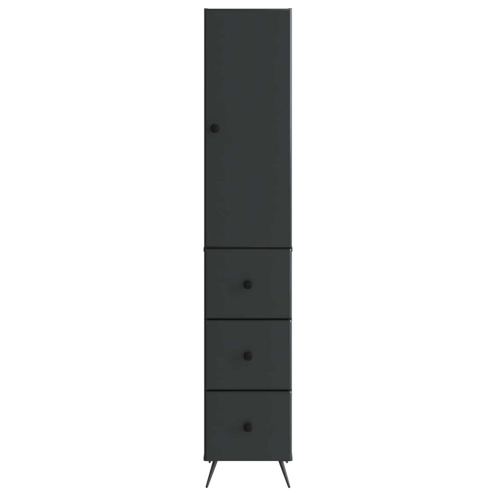 Schrankset 2 pcs Schwarz 34,5 x 34,5 x 90 cm Holzwerkstoff