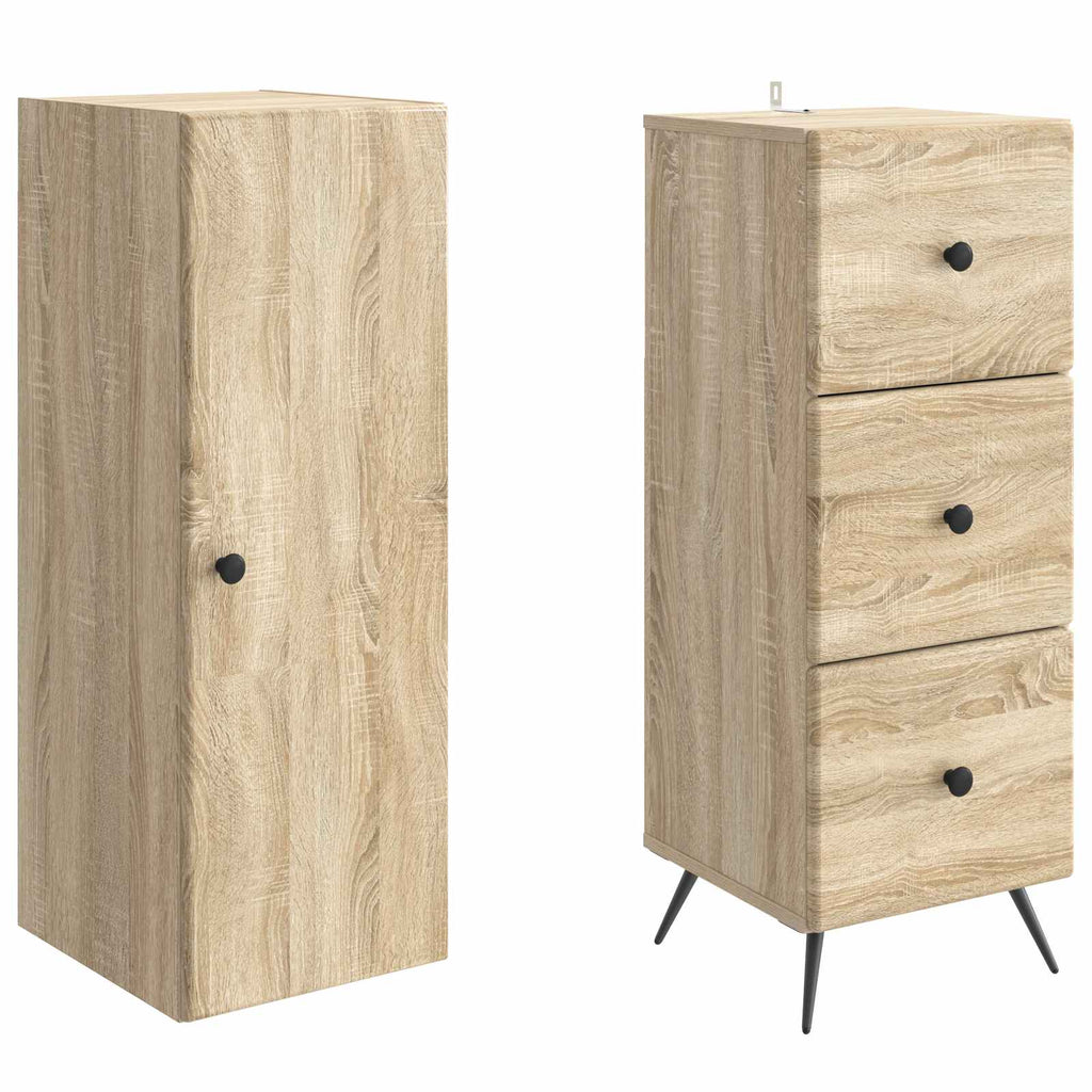 Schrankset 2 pcs Sonoma-Eiche 34,5 x 34,5 x 90 cm Holzwerkstoff
