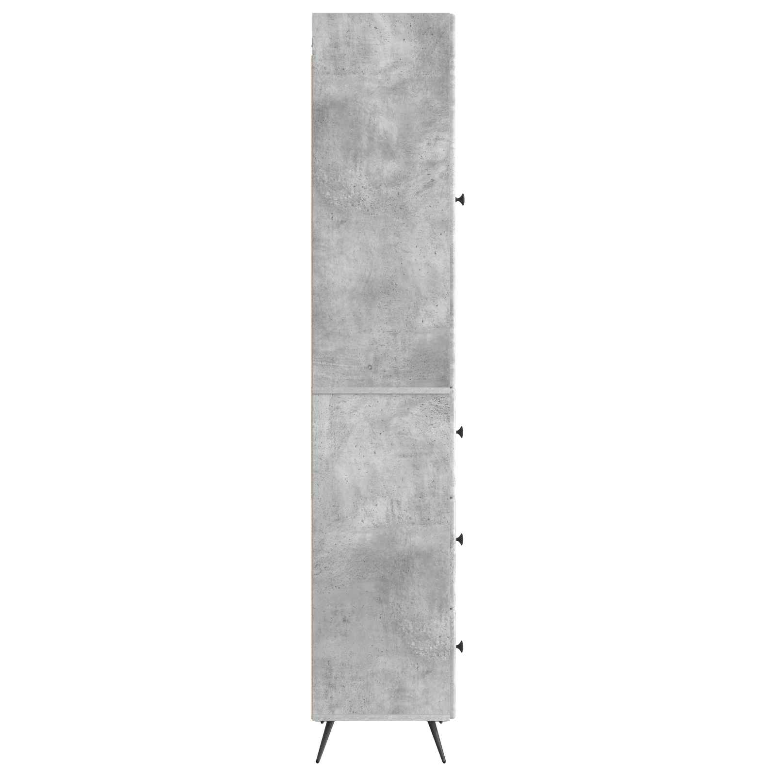 Schrankset 2 pcs Betongrau 34,5 x 34,5 x 90 cm Holzwerkstoff