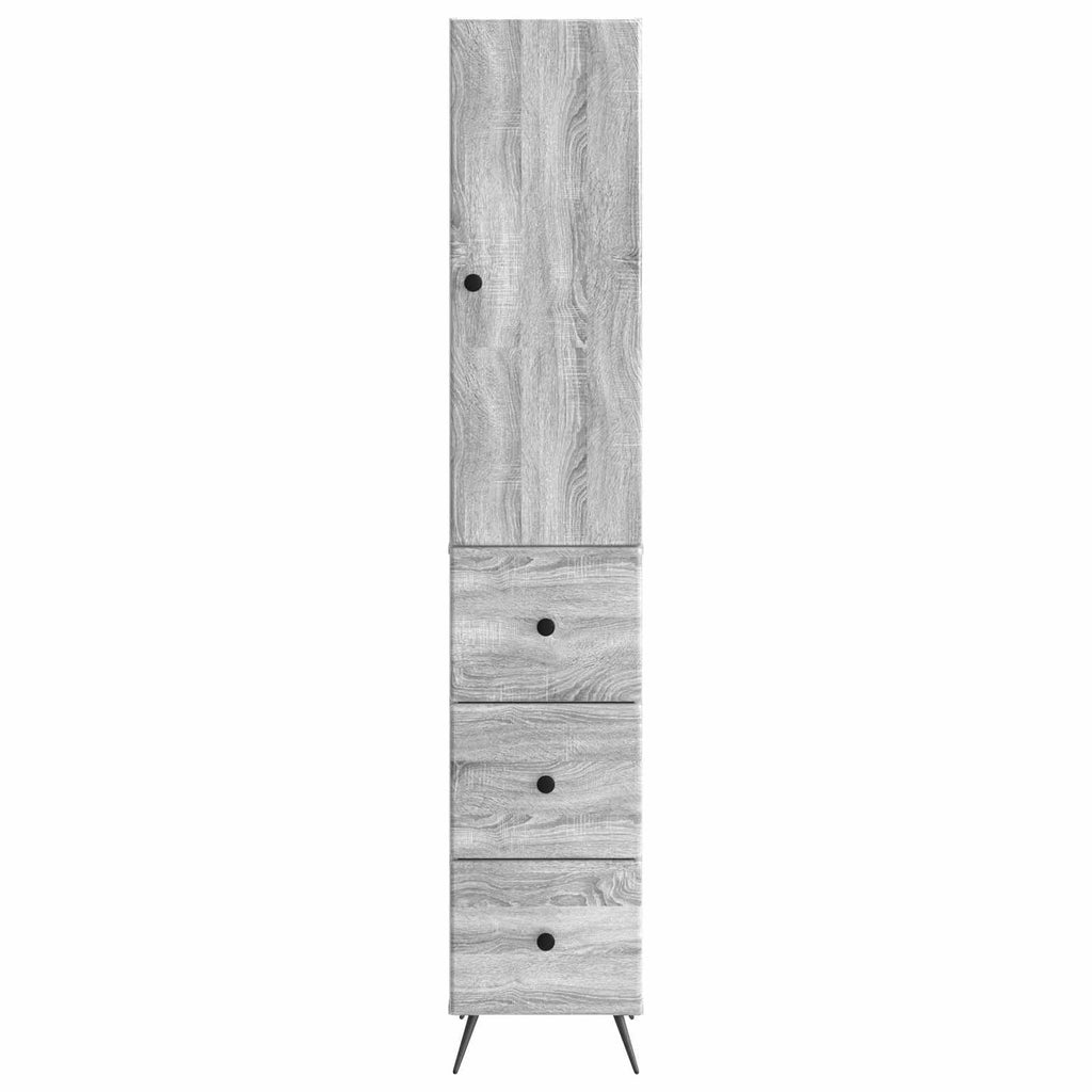Schrankset 2 pcs Grau Sonoma 34,5 x 34,5 x 90 cm Holzwerkstoff