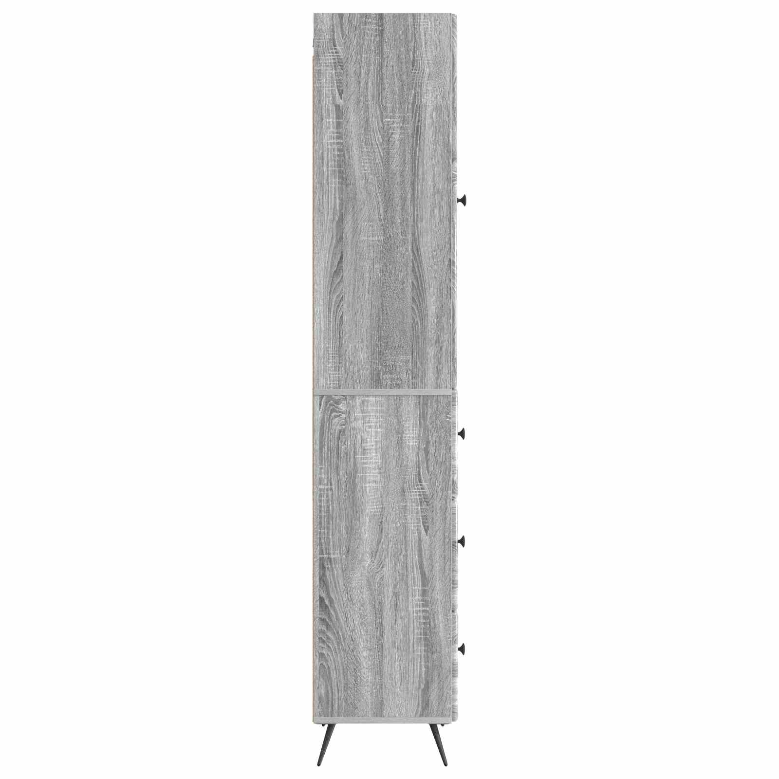 Schrankset 2 pcs Grau Sonoma 34,5 x 34,5 x 90 cm Holzwerkstoff