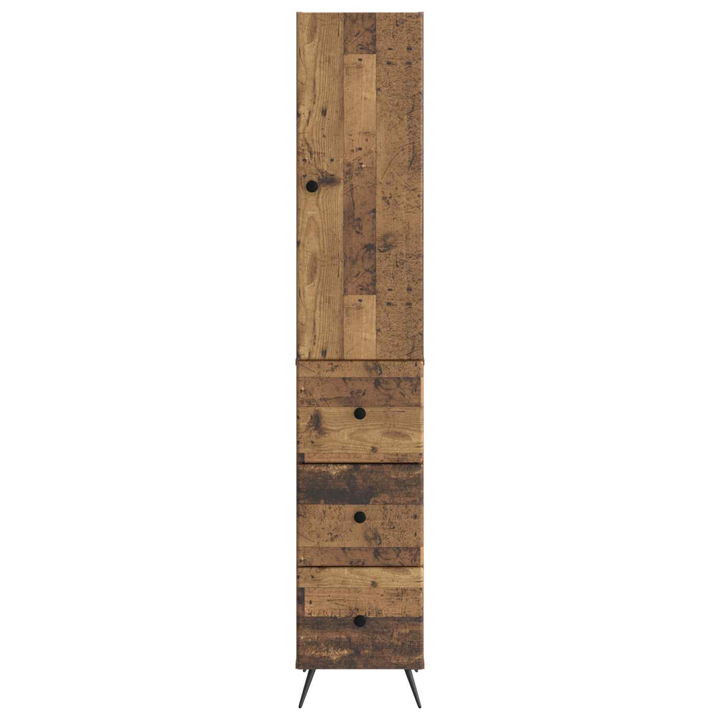 Schrankset 2 pcs Altholz 34,5 x 34,5 x 90 cm Holzwerkstoff
