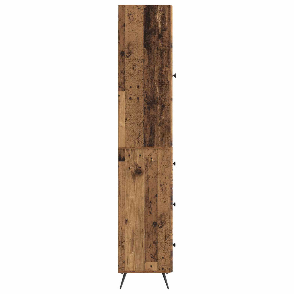 Schrankset 2 pcs Altholz 34,5 x 34,5 x 90 cm Holzwerkstoff
