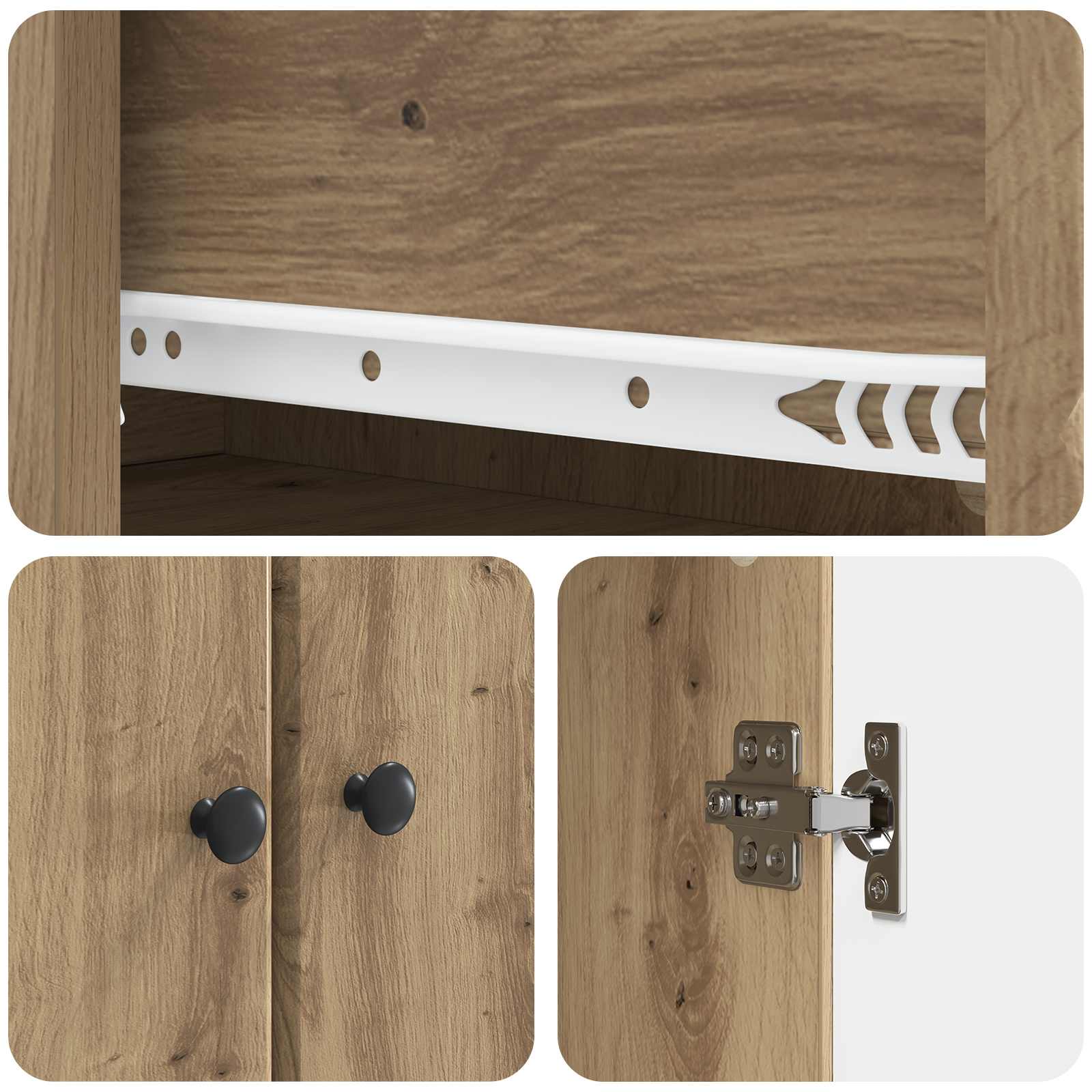 Schrankset 2 pcs Artisan-Eiche 34,5 x 34,5 x 90 cm