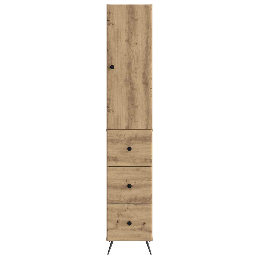 Schrankset 2 pcs Artisan-Eiche 34,5 x 34,5 x 90 cm