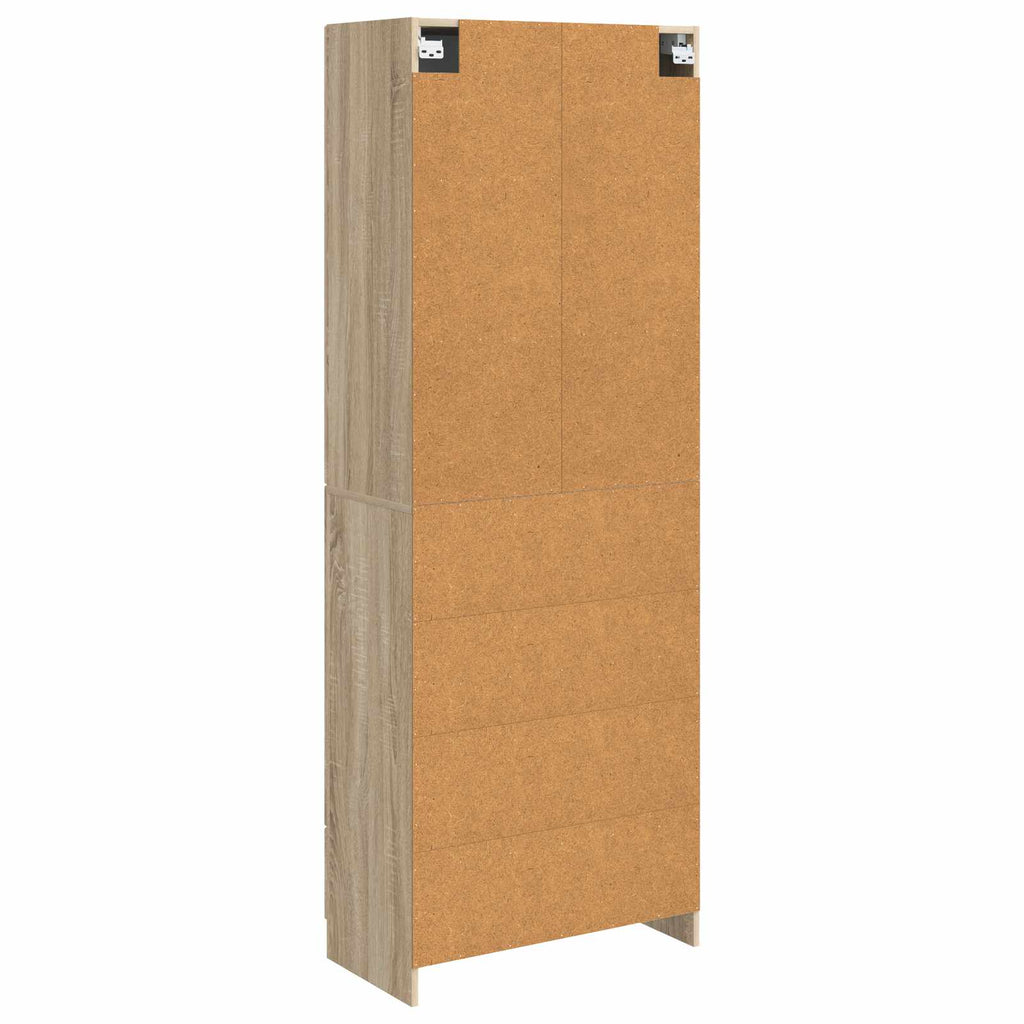Schrankset 2 pcs Sonoma-Eiche 66 x 34,5 x 87 cm Holzwerkstoff